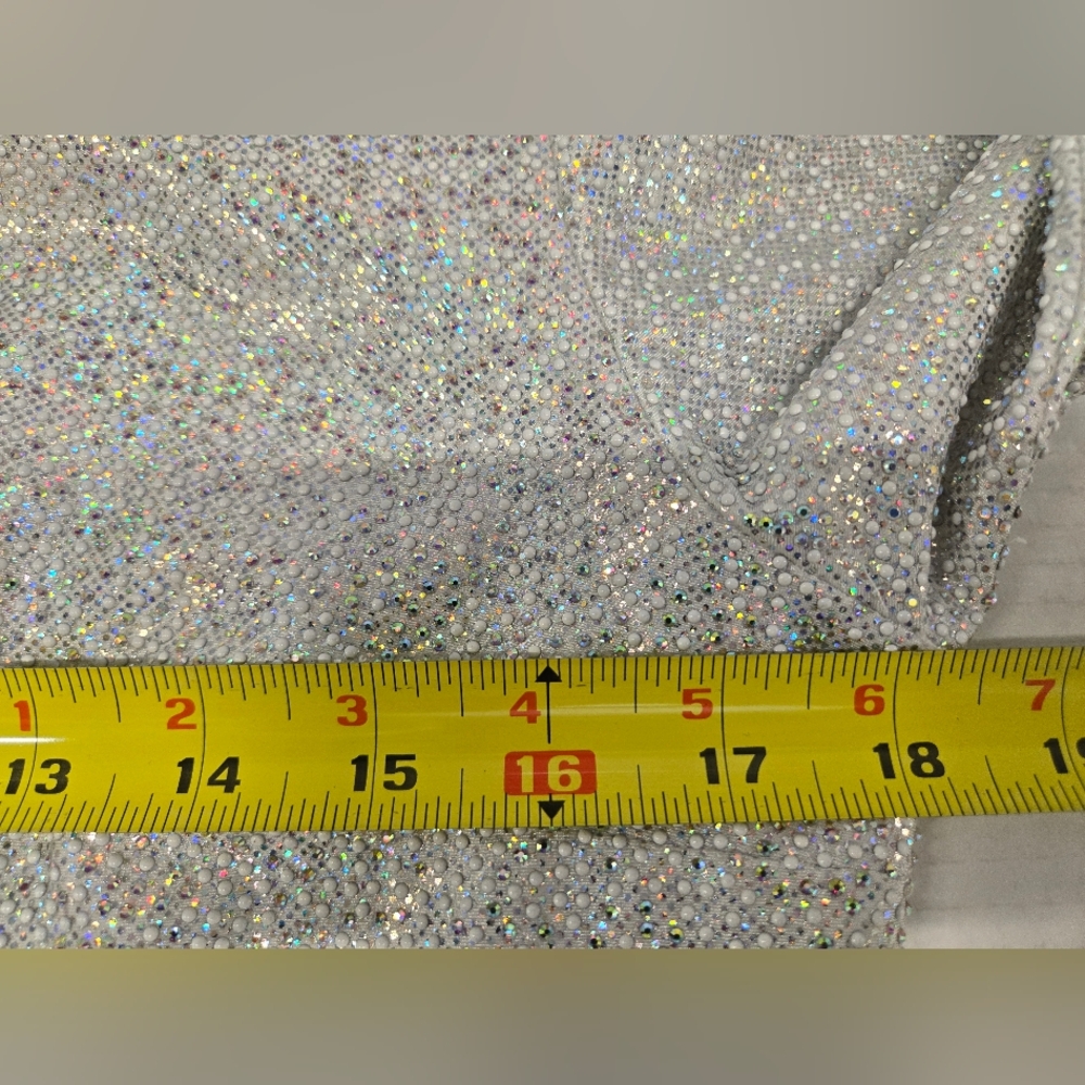 NWT GRAYSE Stretchy Rhinestone Embellished Confetti Cocktail Short‎ Dress SZ M - Picture 11 of 12